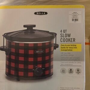 Bella Red and Black Slow Cooker